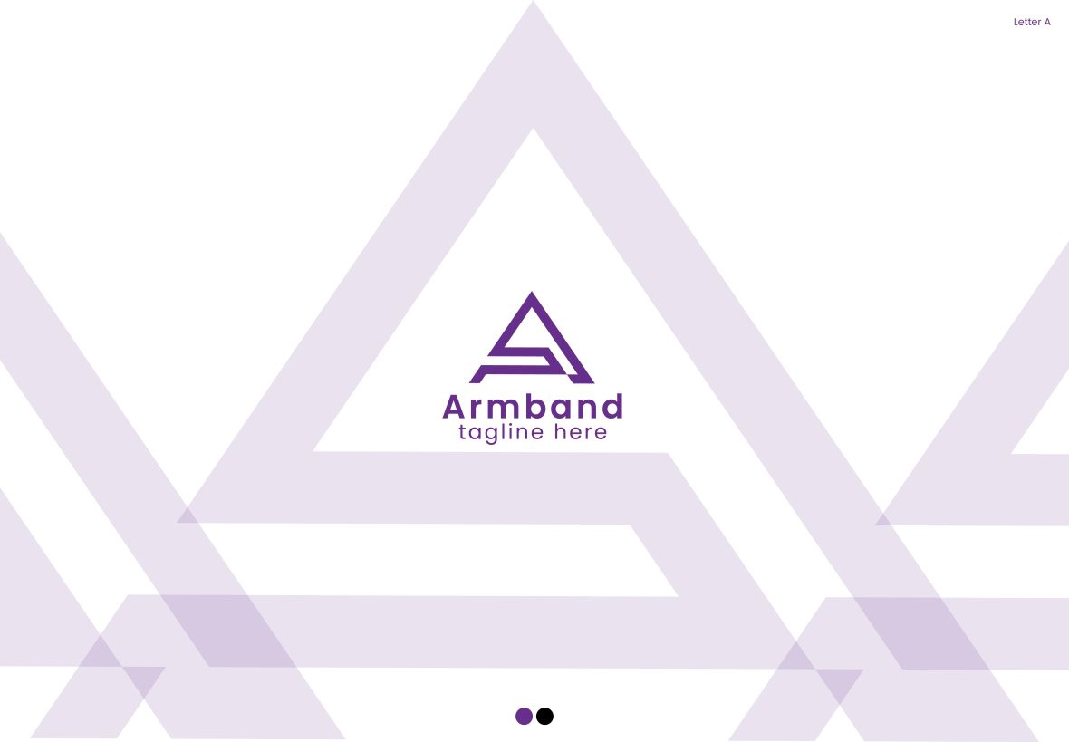 فایل لوگو لباس - لوگو مونوگرام حرف A - Clothing Logo – Monogram Letter A logo