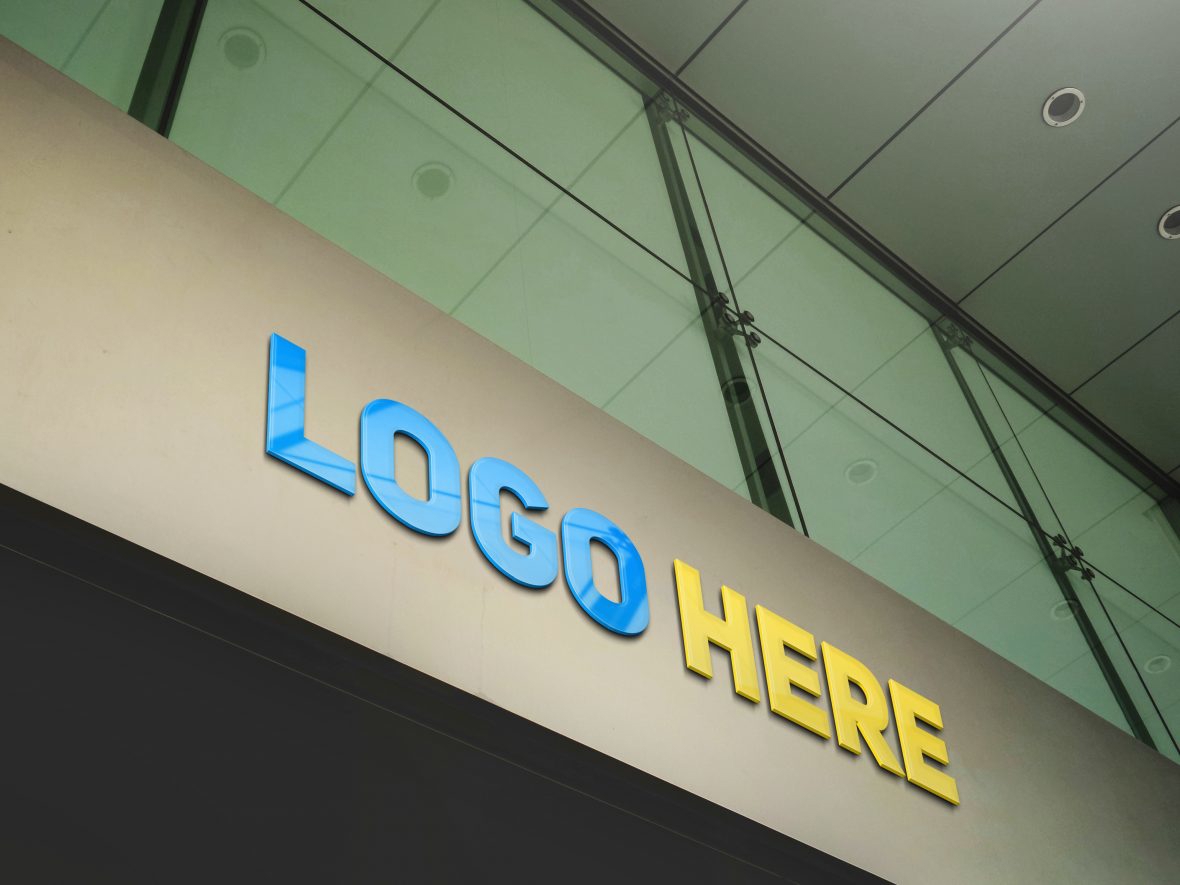 فایل موکاپ لوگو برندینگ شرکت - Company Branding Logo Mockup
