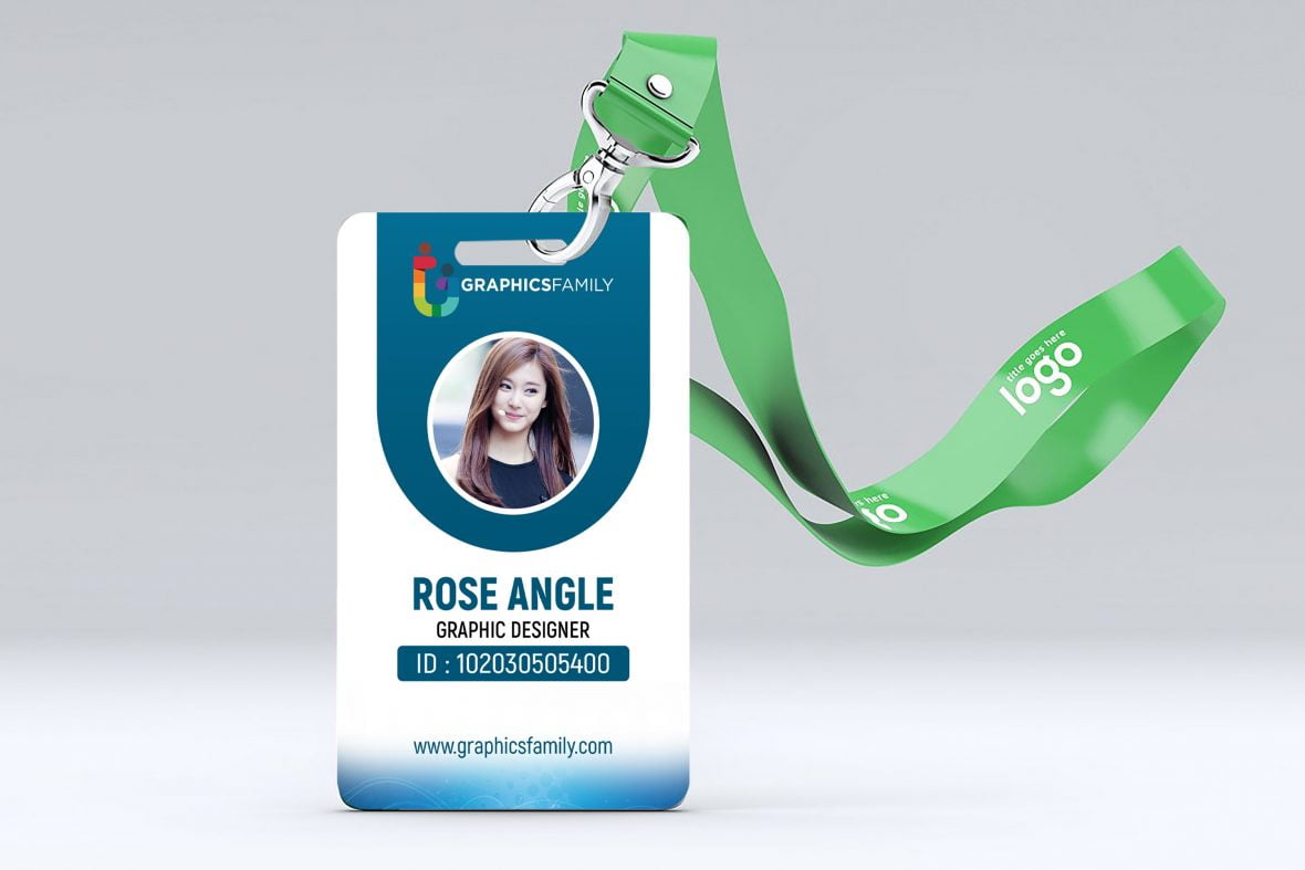 فایل قالب psd طراحی کارت شناسایی شرکت - Company id-Card Design psd Template
