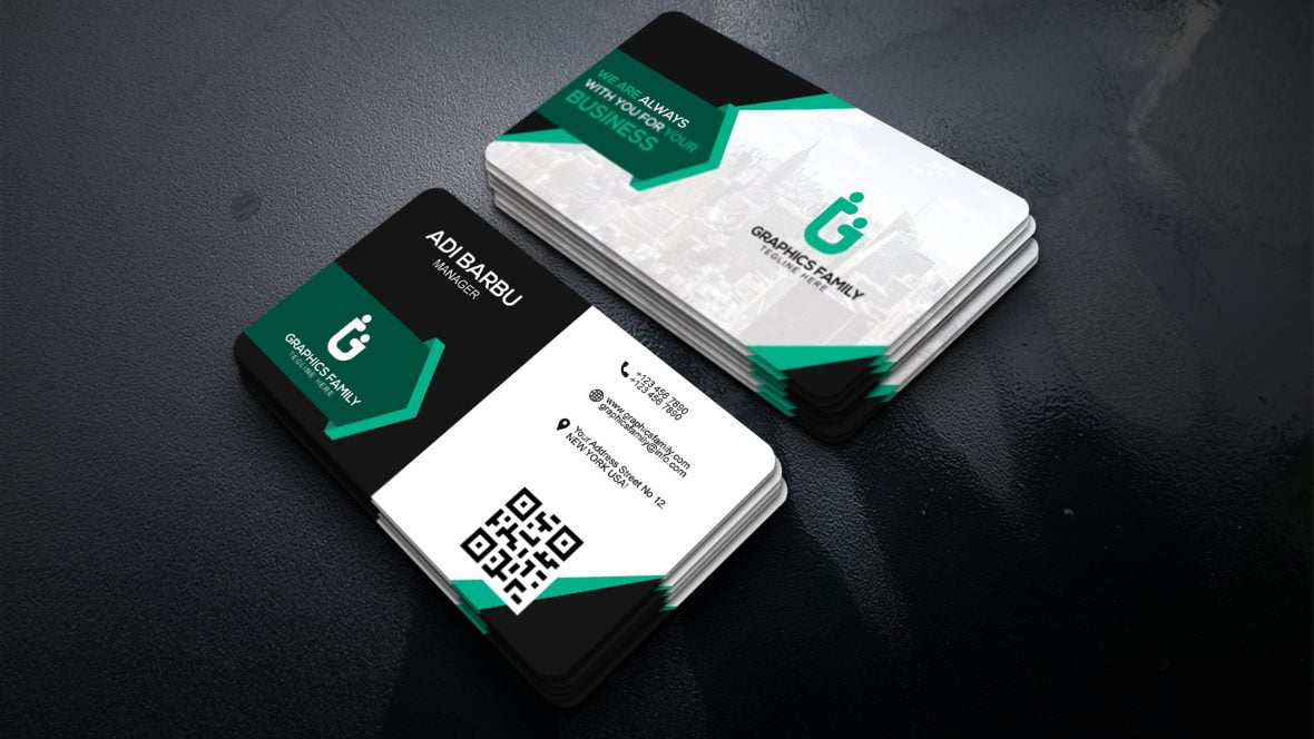 فایل طرح PSD کارت ویزیت مدیر شرکت - Company Manager Visiting Card PSD Template