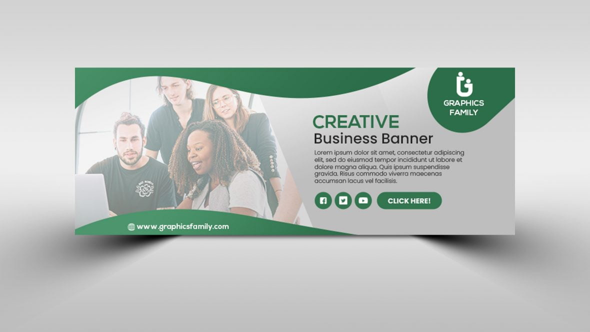 فایل قالب کاور صفحه فیسبوک بازاریابی شرکت - Company marketing facebook cover page template