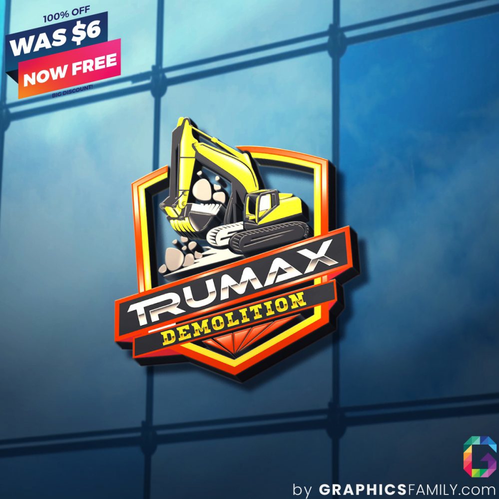 فایل طراحی لوگو ساخت و ساز و تخریب - Construction and Demolition Logo Design