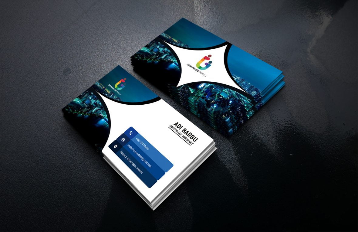فایل طرح کارت ویزیت دستیار کنترل کننده psd - Controller Assistant Business Card Template psd