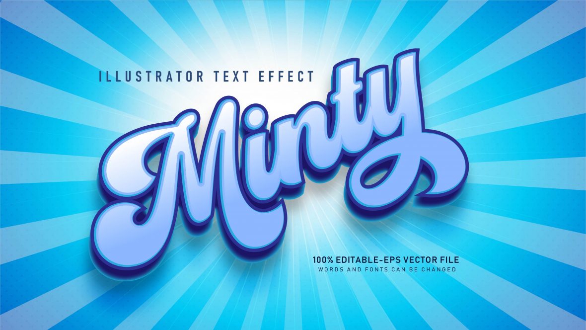 فایل افکت متن آبی جذاب - Cool Blue Text Effect