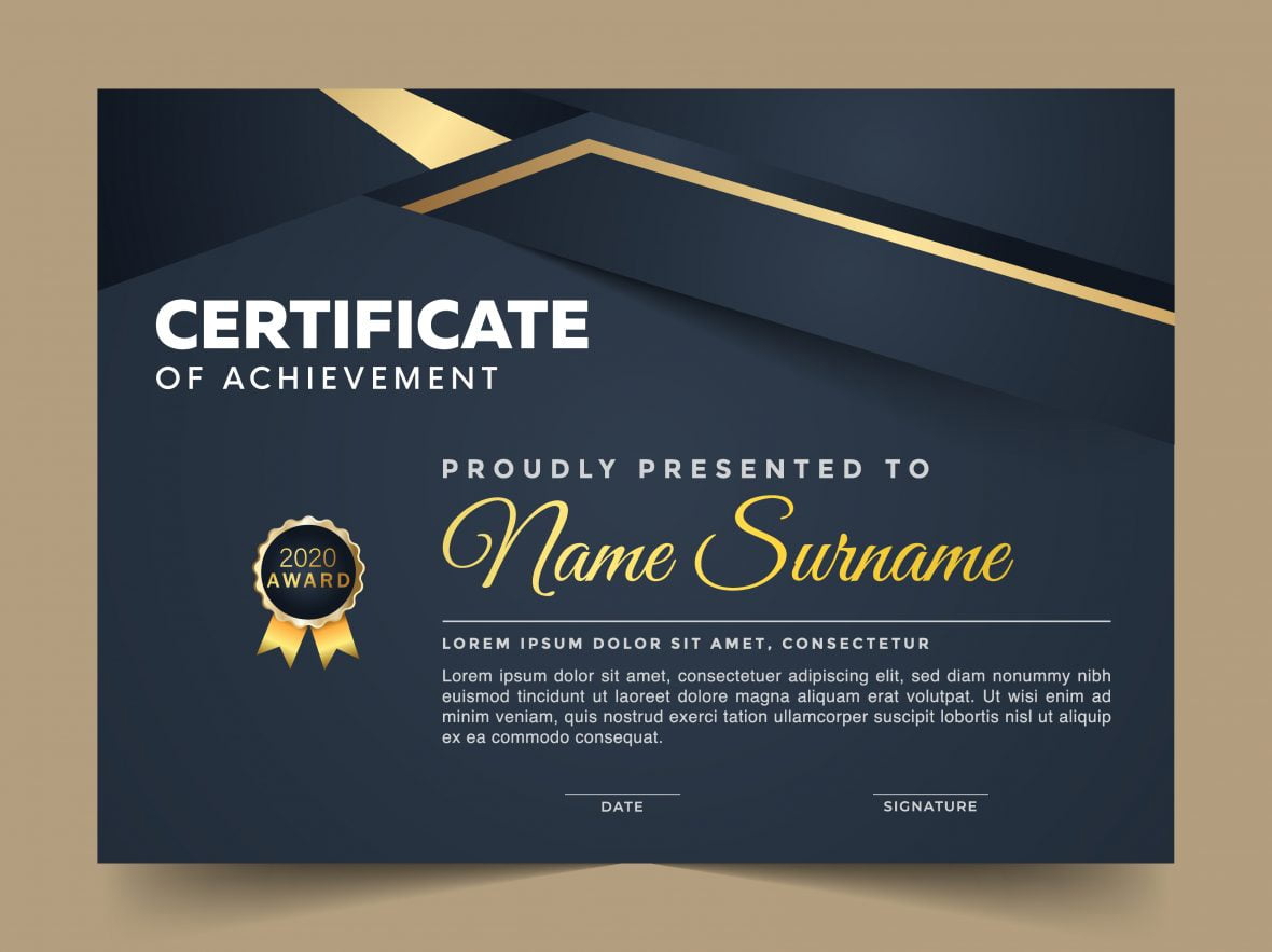 فایل الگوی گواهی شرکت - Corporate Certificate Template