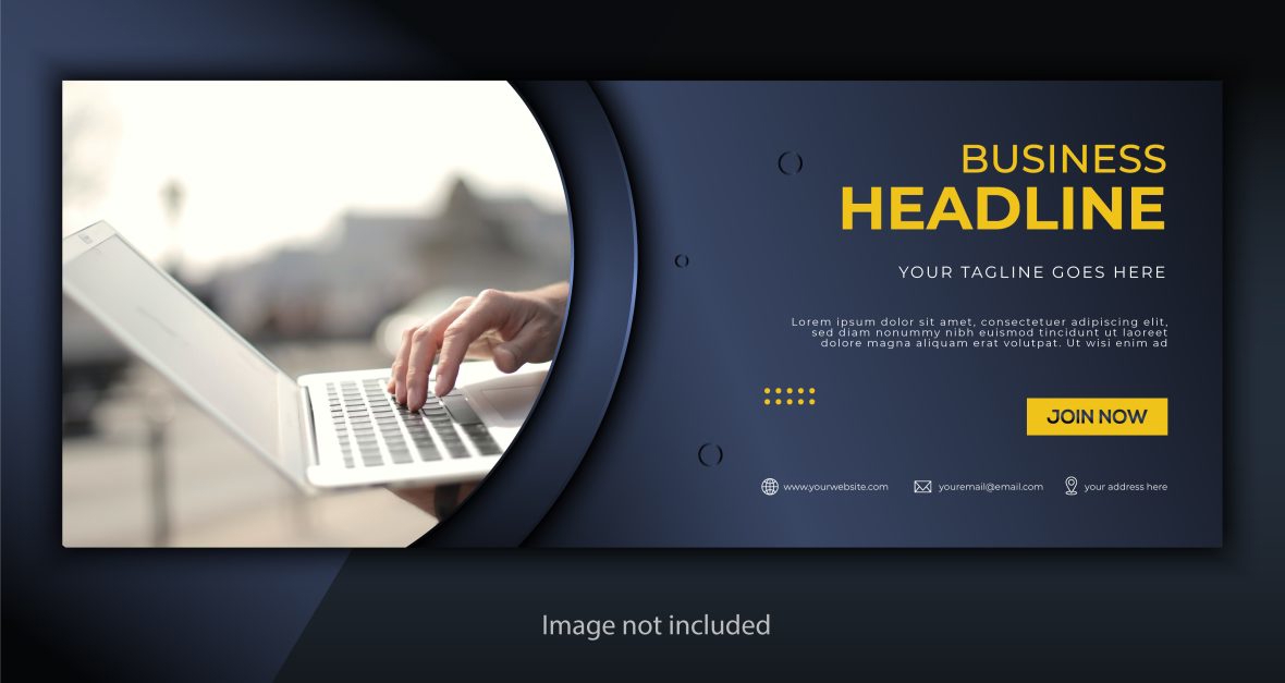 فایل الگوی بنر وب جلد شرکتی - Corporate Cover Web Banner Template