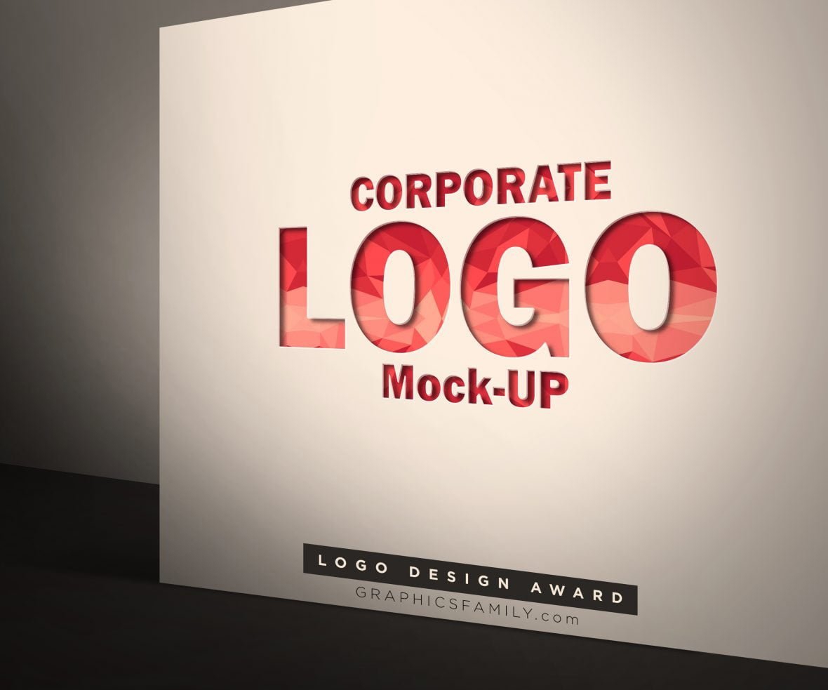 فایل موکاپ لوگوی شرکتی - Corporate Logo Mock-Up