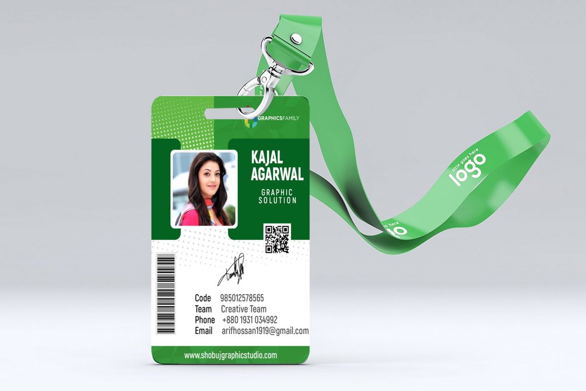 فایل الگوی کارت شناسایی مدرن شرکتی - Corporate Modern Identity Card Template