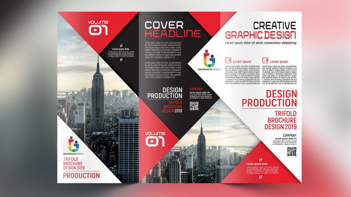 فایل قالب طراحی بروشور سه لت شرکتی - Corporate Trifold Brochure Design Template