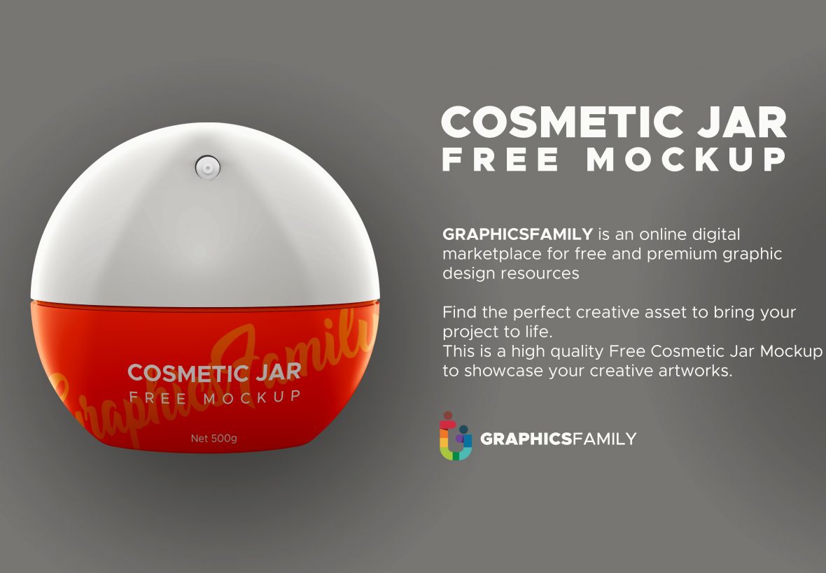 فایل ماکت شیشه لوازم آرایشی - Cosmetic Jar Mockup