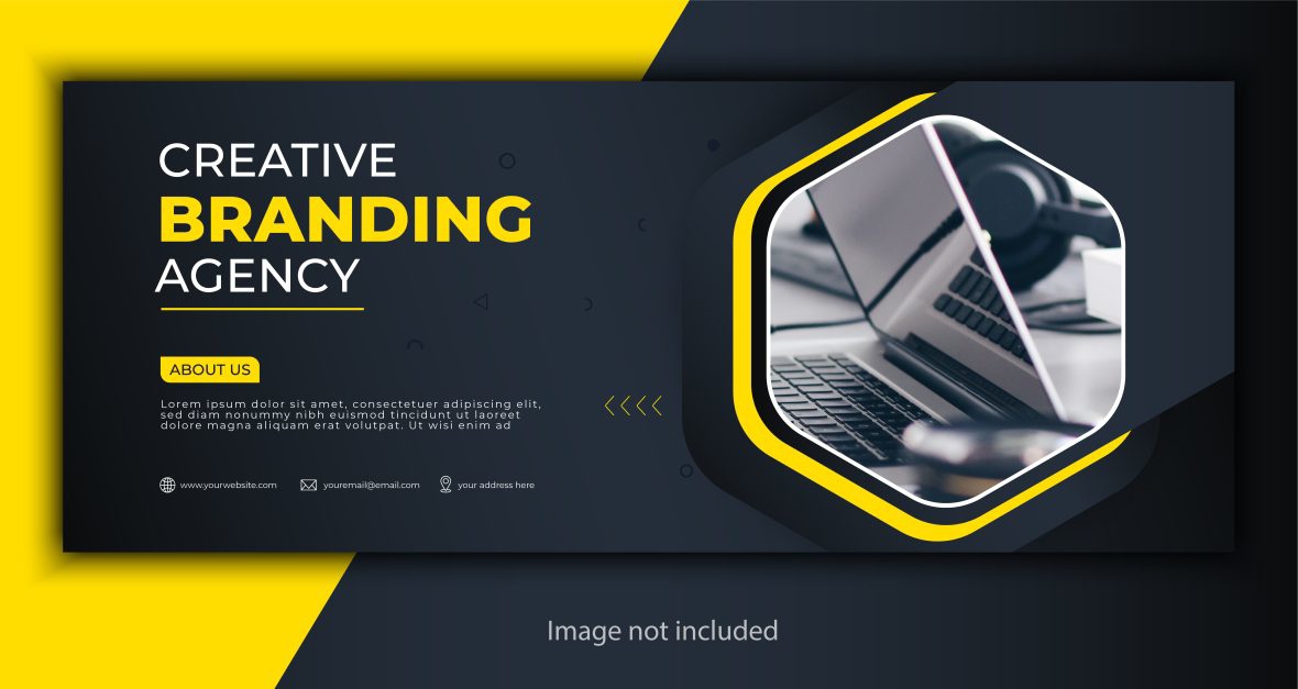 فایل بنر روی جلد برای آژانس برندسازی خلاق - Cover Banner for Creative Branding Agency