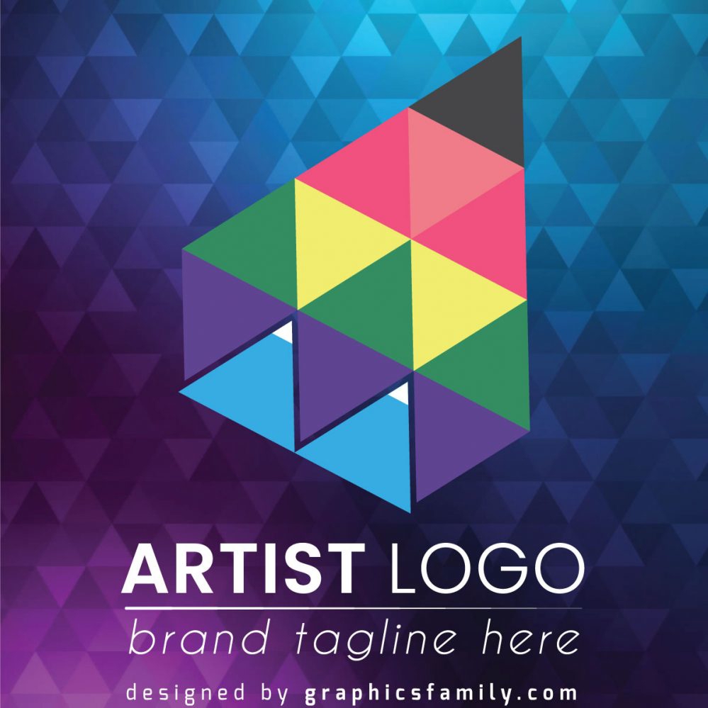 فایل قالب لوگوی هنرمند خلاق - Creative Artist Logo Template