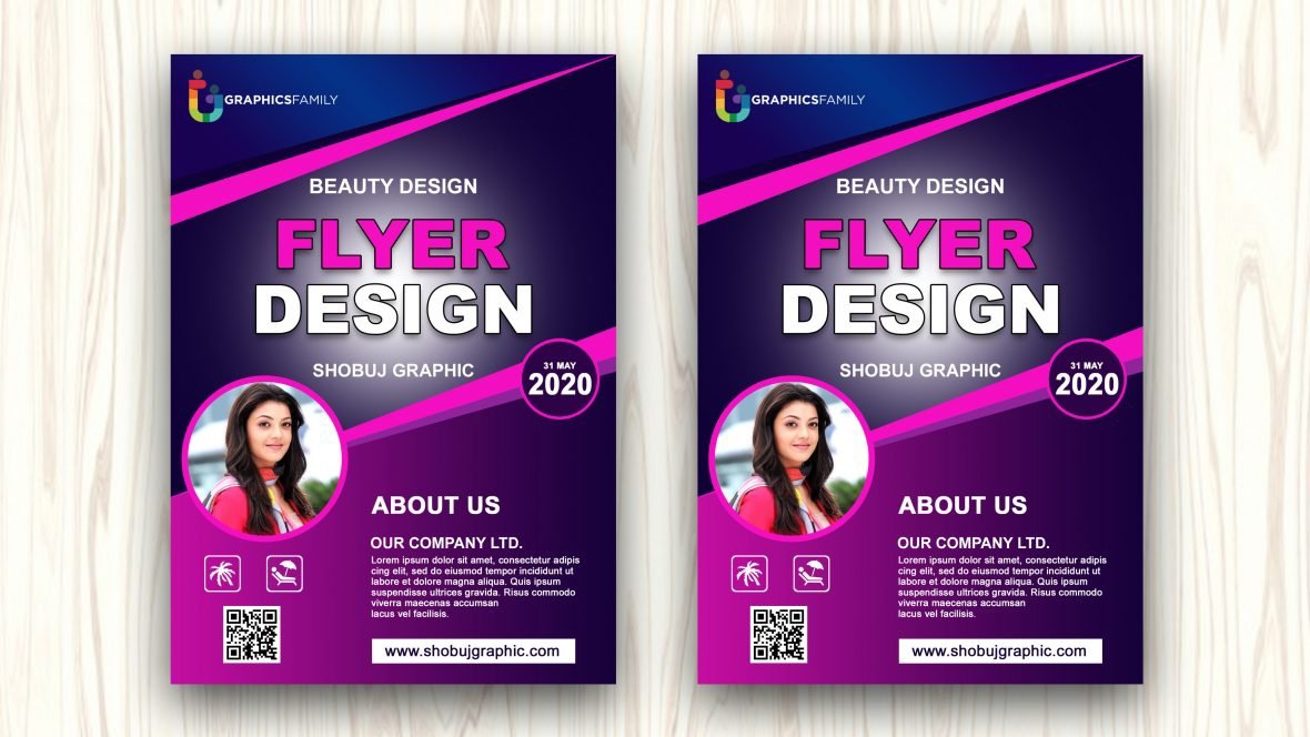 فایل دانلود طرح لایه باز تراکت زیبایی خلاقانه PSD - Creative Beauty Flyer Design PSD Download