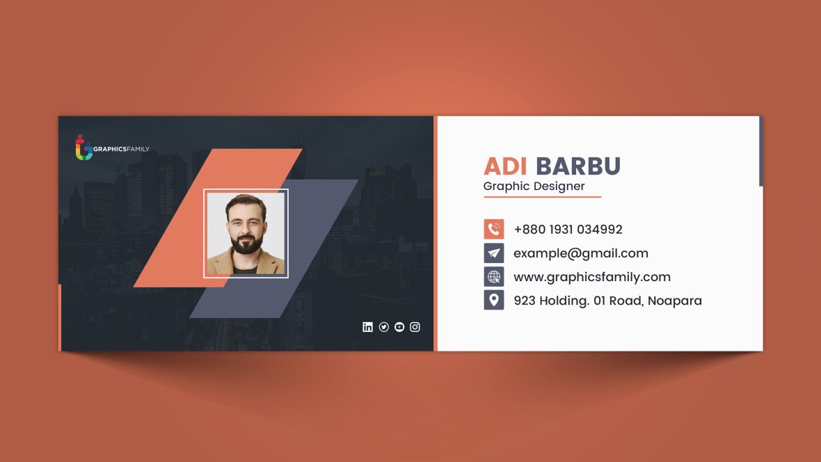 فایل طراحی الگوی امضای ایمیل خلاقانه - Creative Email Signature Template Design