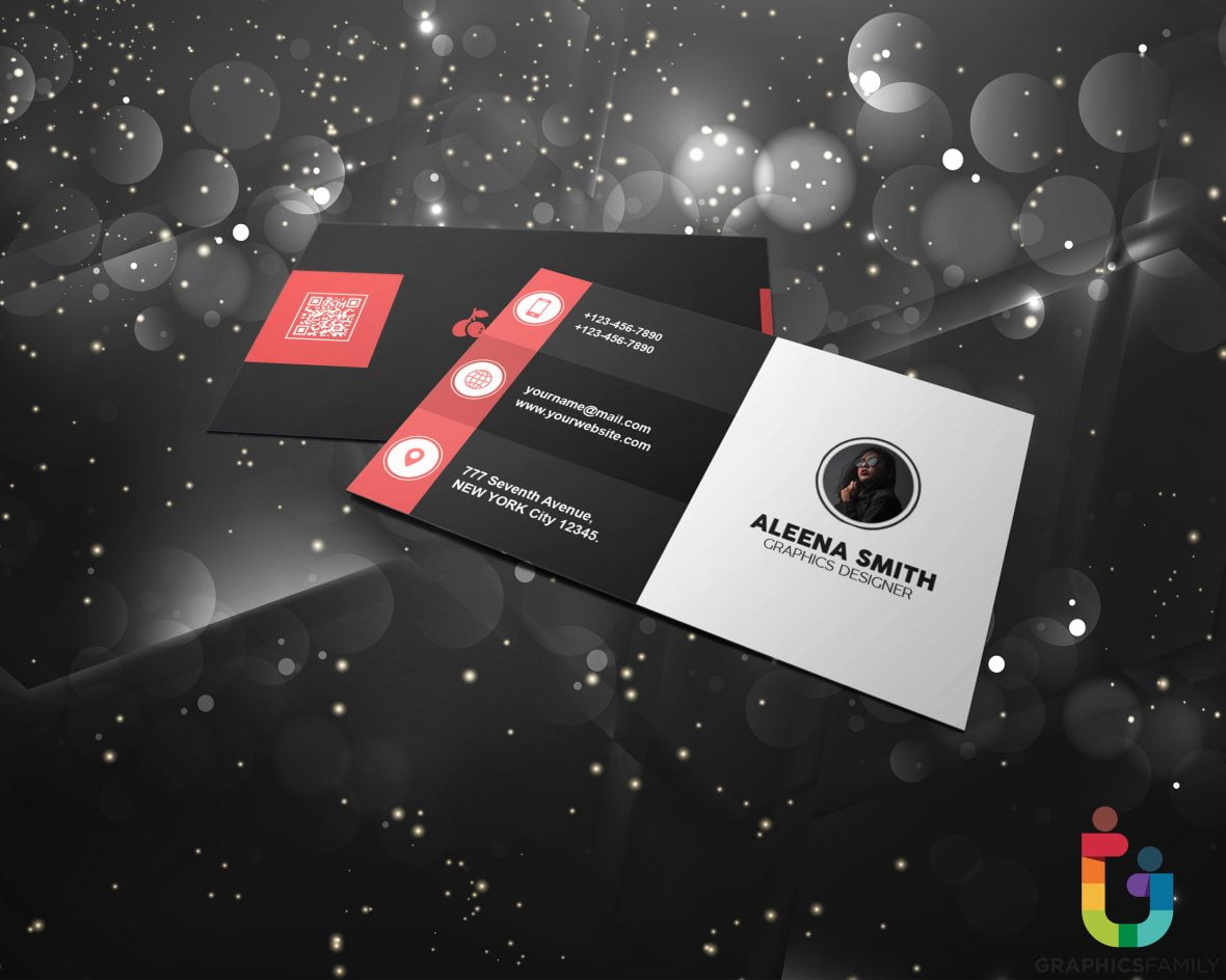 فایل الگوی حرفه ای کارت ویزیت گرافیک خلاق - Creative Graphics Business Card Professional Template