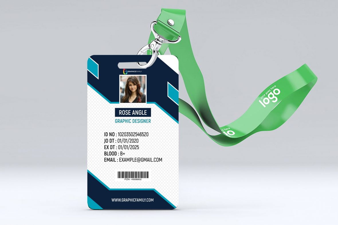 فایل دانلود الگوی طراحی کارت شناسایی خلاقانه - Creative Id-Card Design Template Download