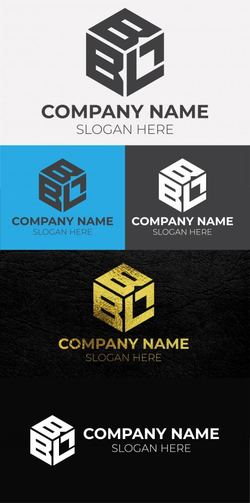 فایل لوگوی مونوگرام لوکس BBL با حرف اول اسم خلاقانه - Creative Initial Letter Luxury BBL Monogram Logo