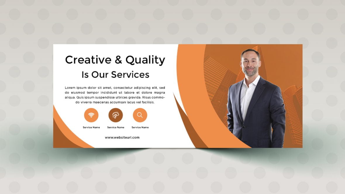 فایل الگوی طراحی بنر ساده و خلاقانه - Creative Simple Banner Design Template