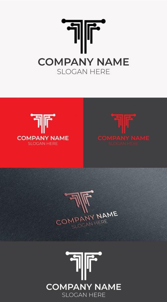 فایل الگوی طراحی لوگو فناوری خلاق - Creative Technology Logo Design Template