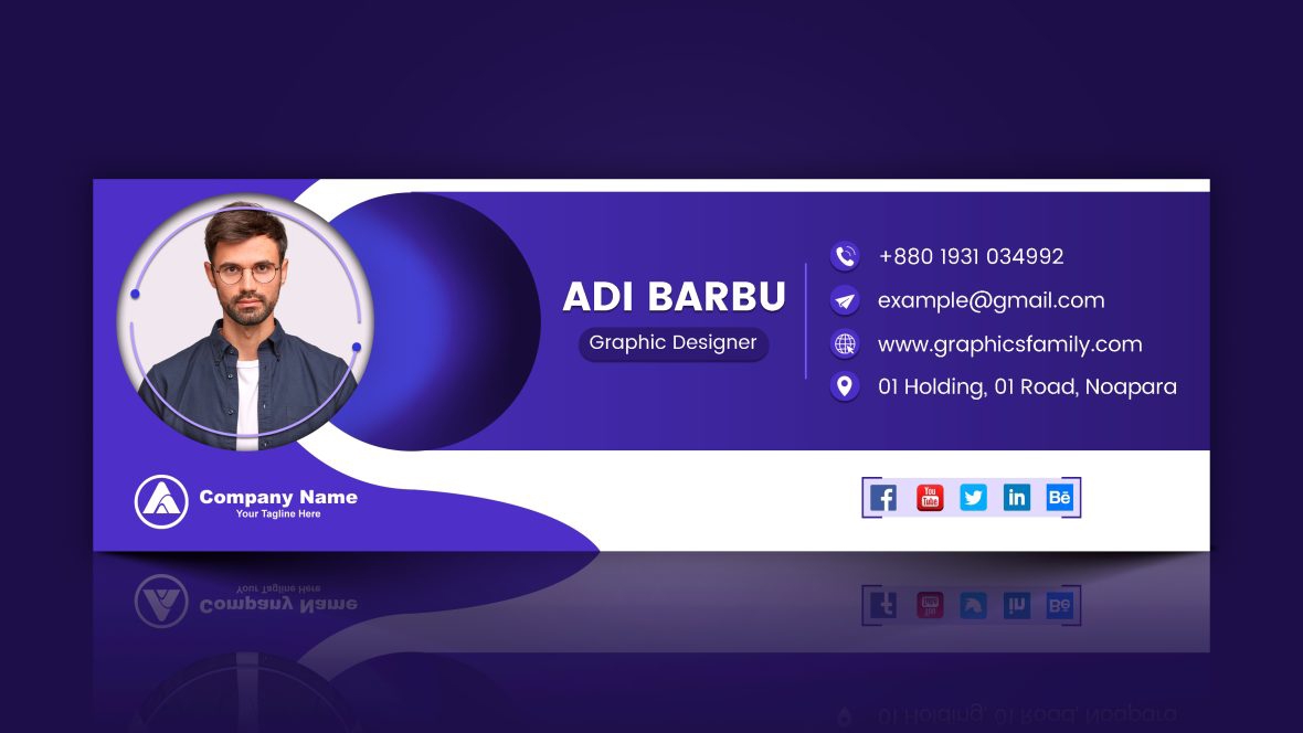 فایل طراحی امضای ایمیل سفارشی - Custom Email Signature Design