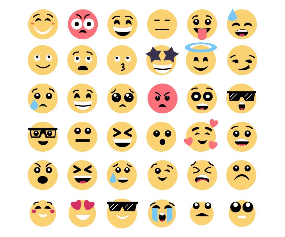 فایل مجموعه ایموجی‌های ترکیبی بامزه - Cute Mixed Emoji Set