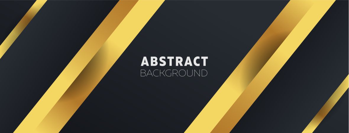 فایل پس زمینه تیره با خطوط طلایی وکتور - Dark Background with Golden Lines Vector