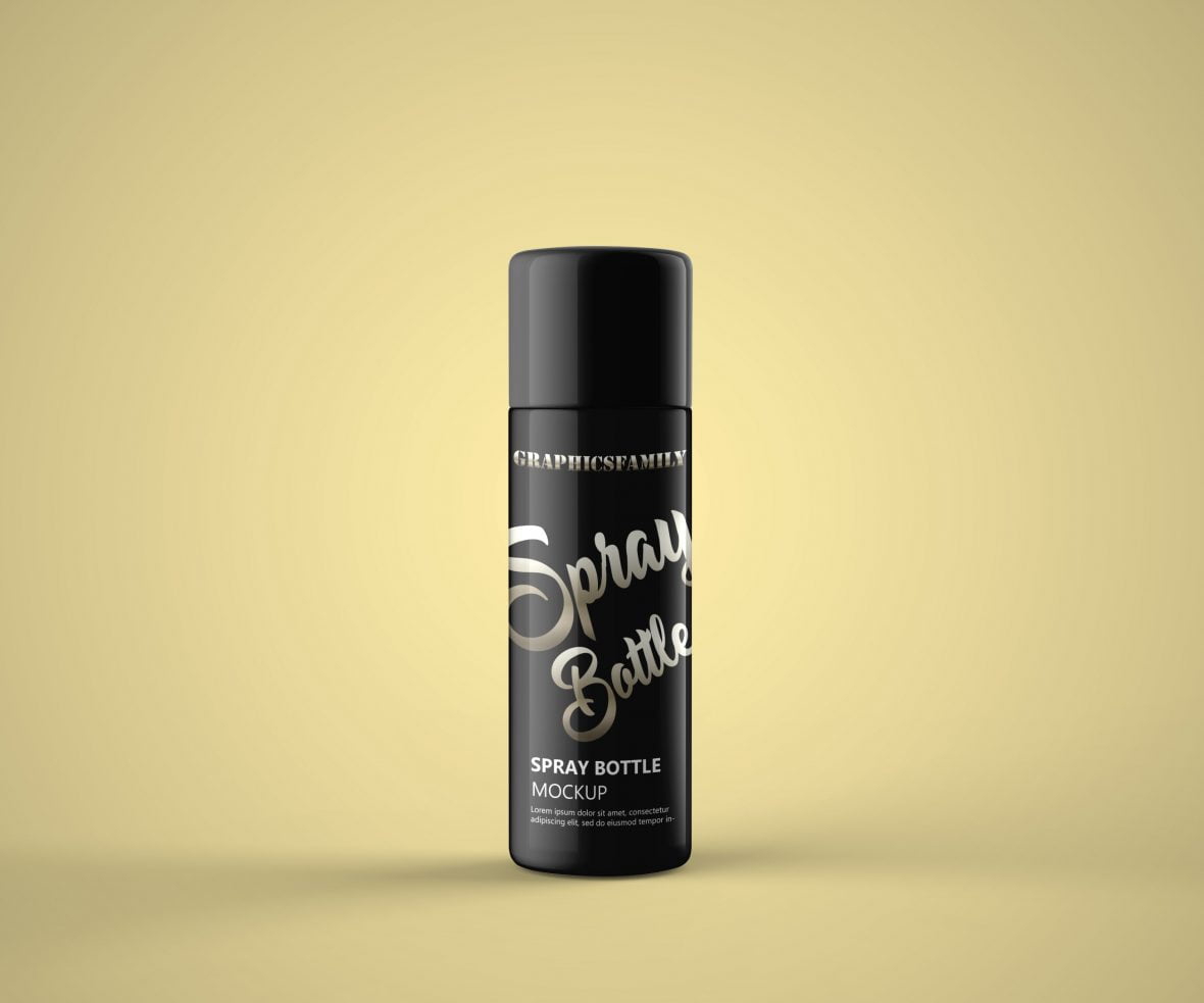 فایل ماکت اسپری دئودورانت - Deodorant Spray Mockup