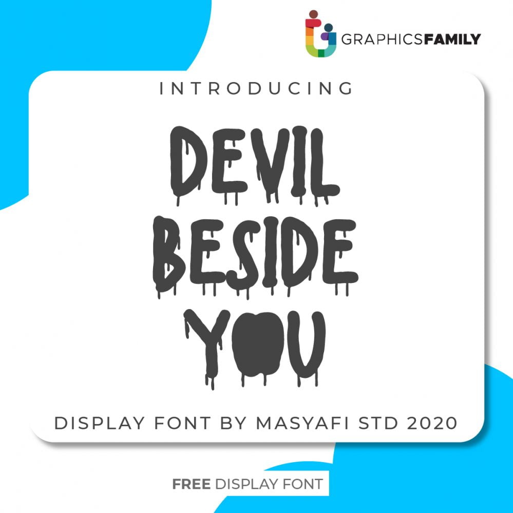 فایل فونت شیطان در کنار شما - Devil Beside You Font
