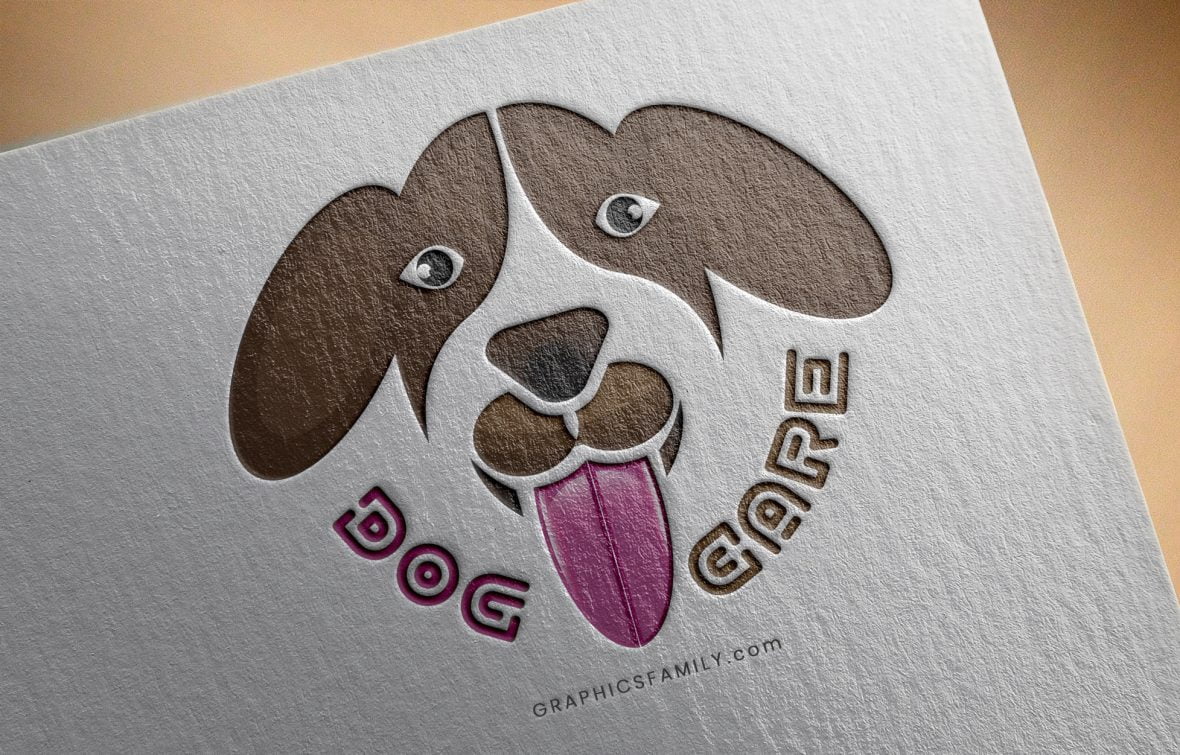 فایل الگوی لوگوی طلسم سگ - Dog Mascot Logo Template