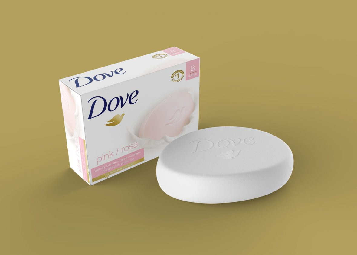 فایل ماکت برند صابون داو - Dove Soap Branding Mockup