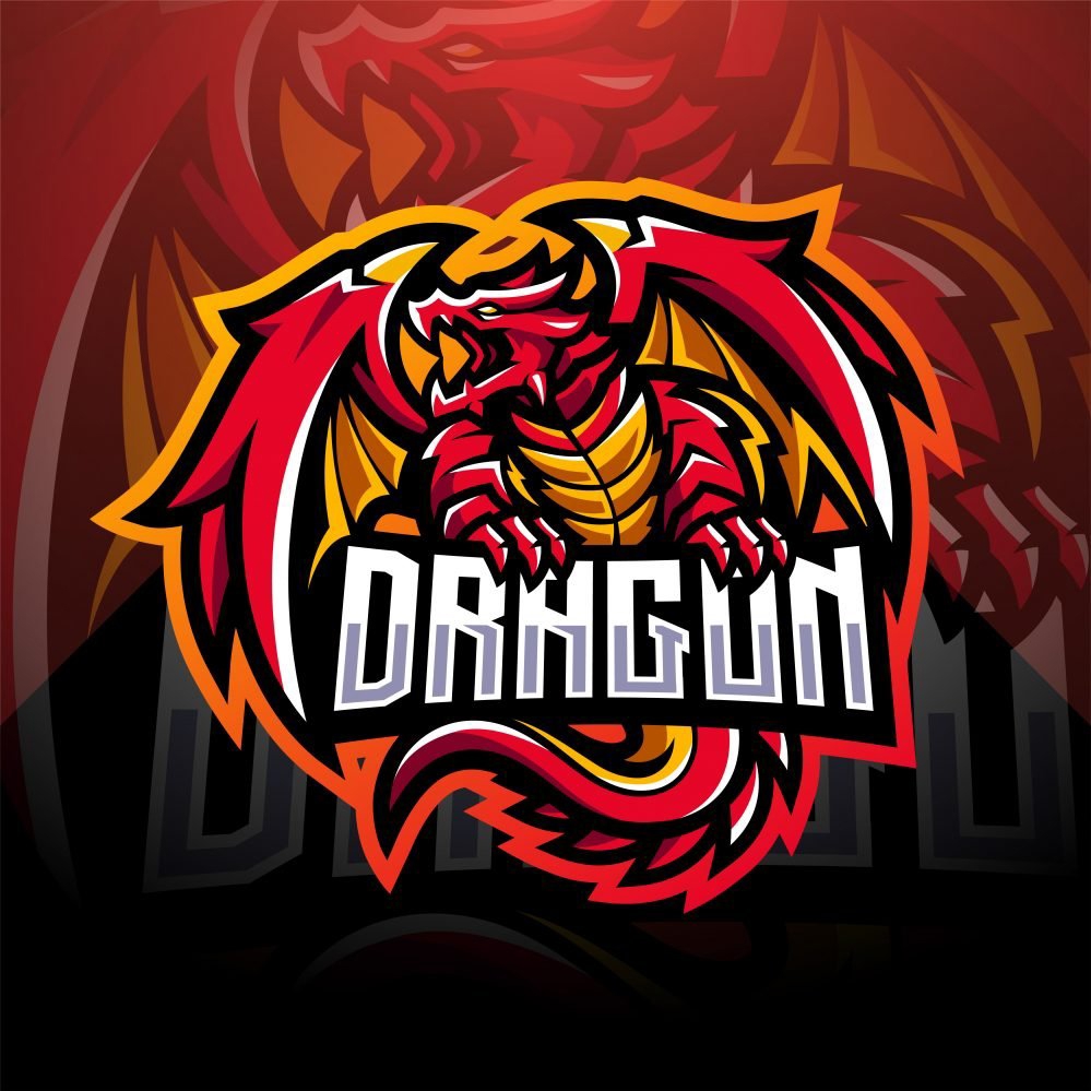 فایل لوگوی طلسم اژدها - Dragon Mascot Logo