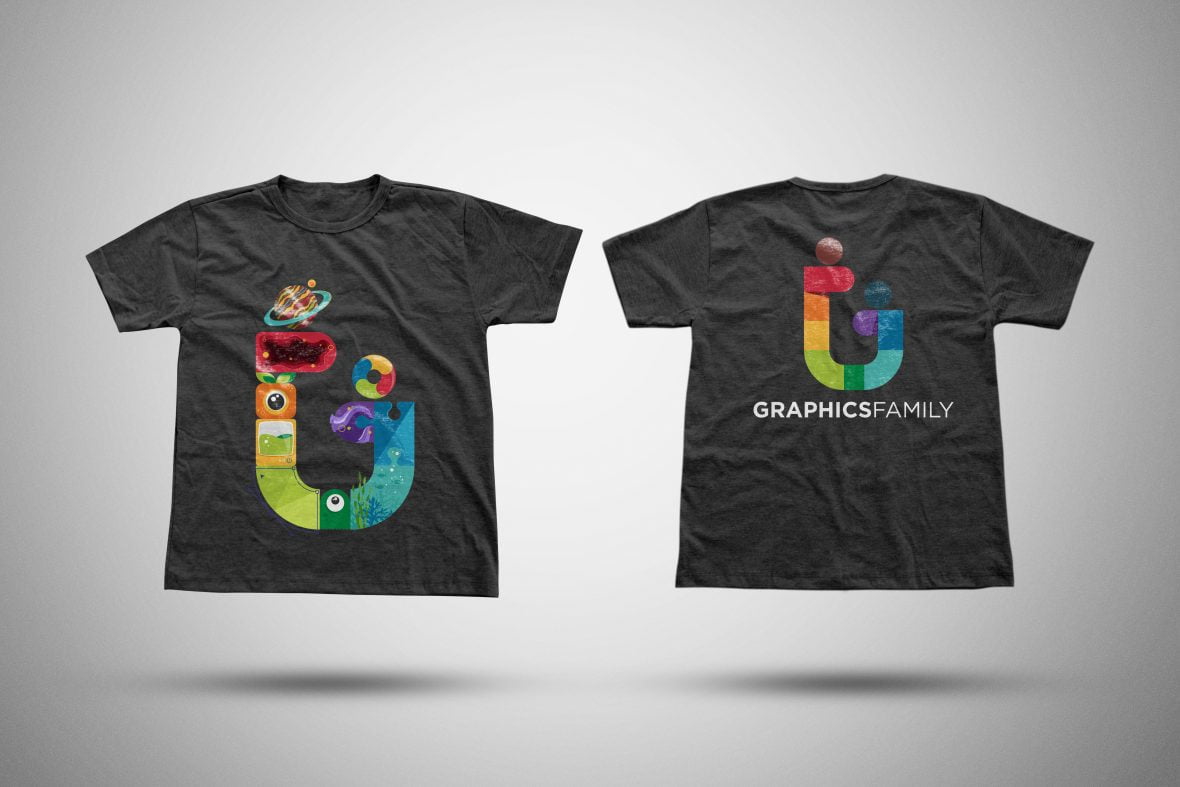 فایل ماک‌آپ طرح هنری تی‌شرت دو رو - Dual Side T-shirt Artwork Mockup