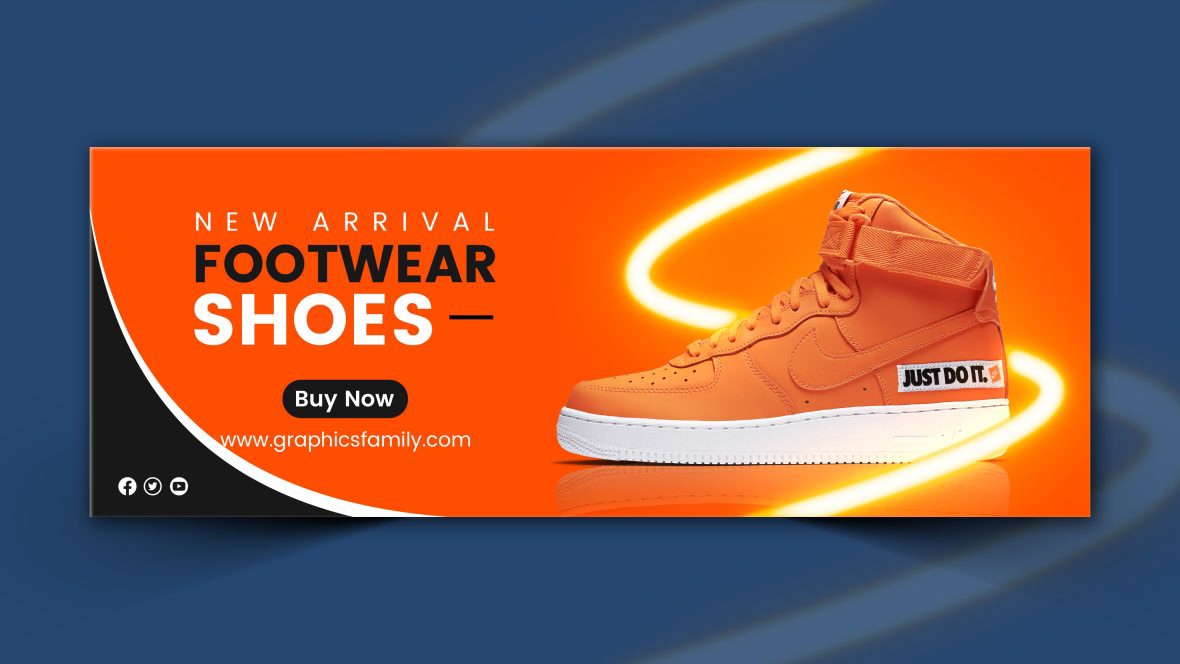 فایل الگوی طراحی جلد فیسبوک تجارت الکترونیک - E-commerce Facebook Cover Design Template