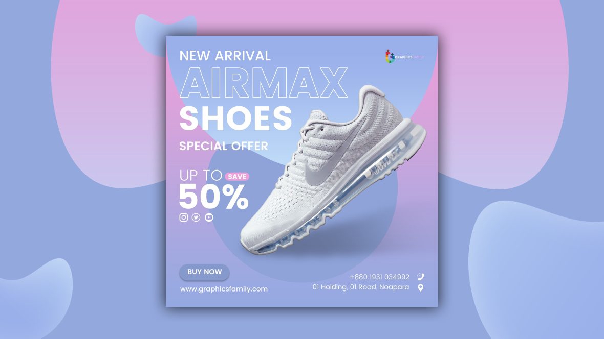 فایل الگوی طراحی پست اینستاگرام تجارت الکترونیک - Ecommerce Instagram Post Design Template