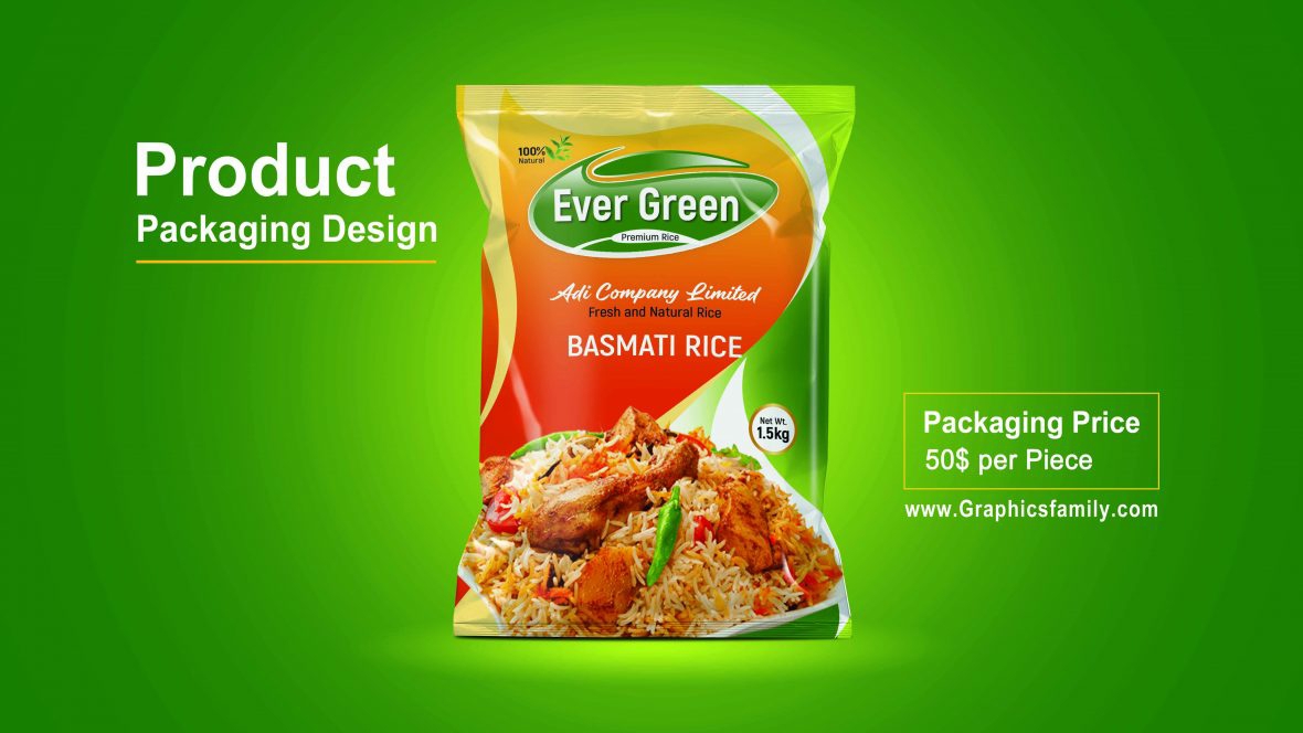 فایل ماکت بسته‌بندی مواد غذایی قابل ویرایش - Editable Food Packaging Mock-Up