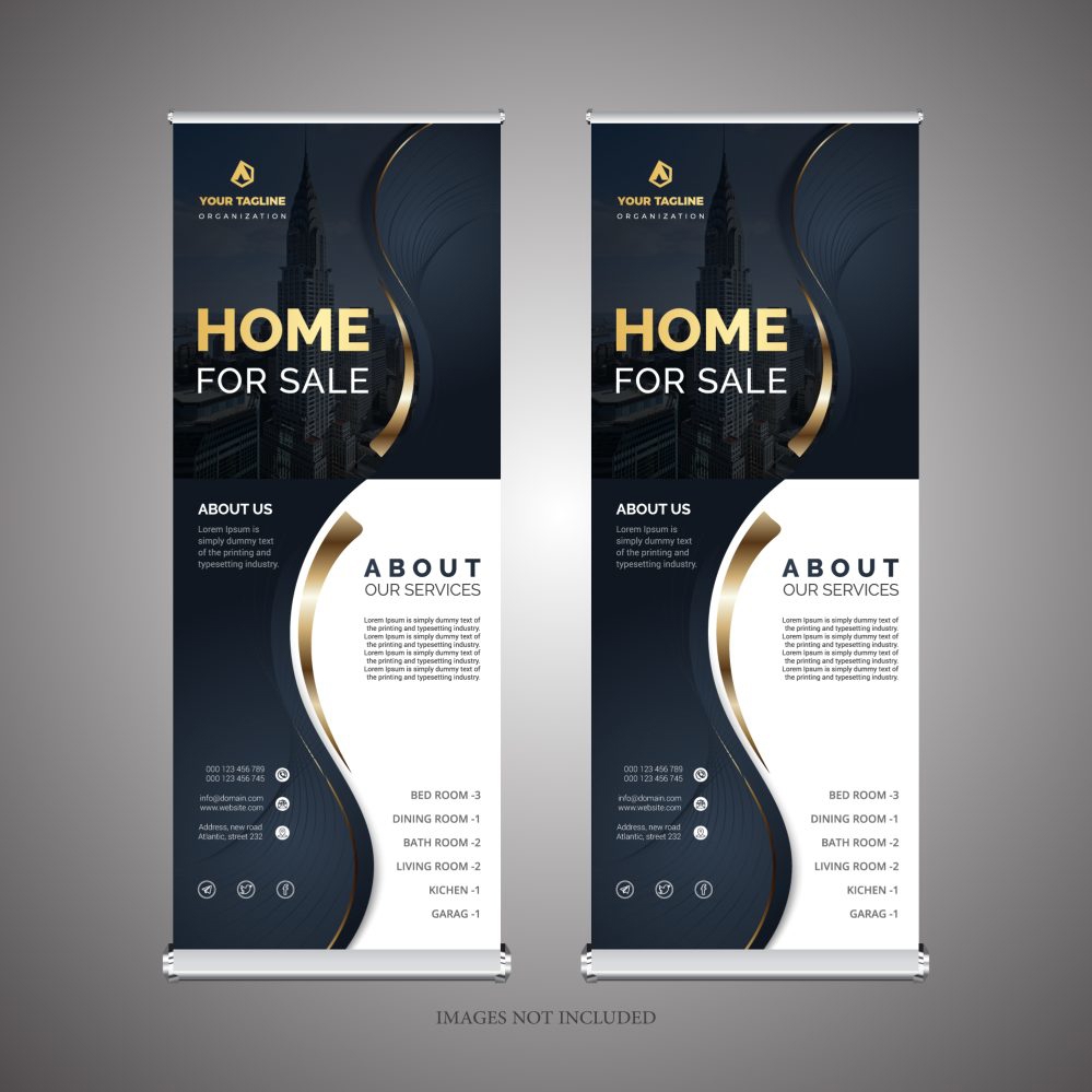 فایل الگوی بنر رول آپ قابل ویرایش - Editable Roll Up Banner Template