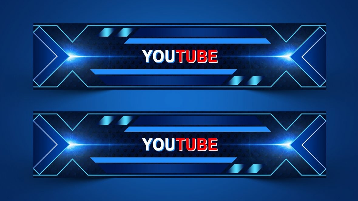 فایل طرح هنری کانال یوتیوب قابل ویرایش (PSD) - Editable YouTube Channel Art Design PSD