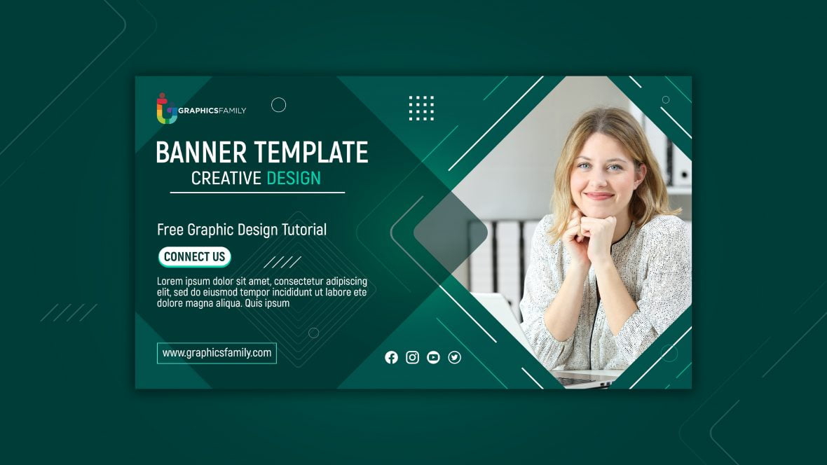 فایل قالب بنر مفهومی آموزش الکترونیکی (PSD) - E-learning concept banner template Psd
