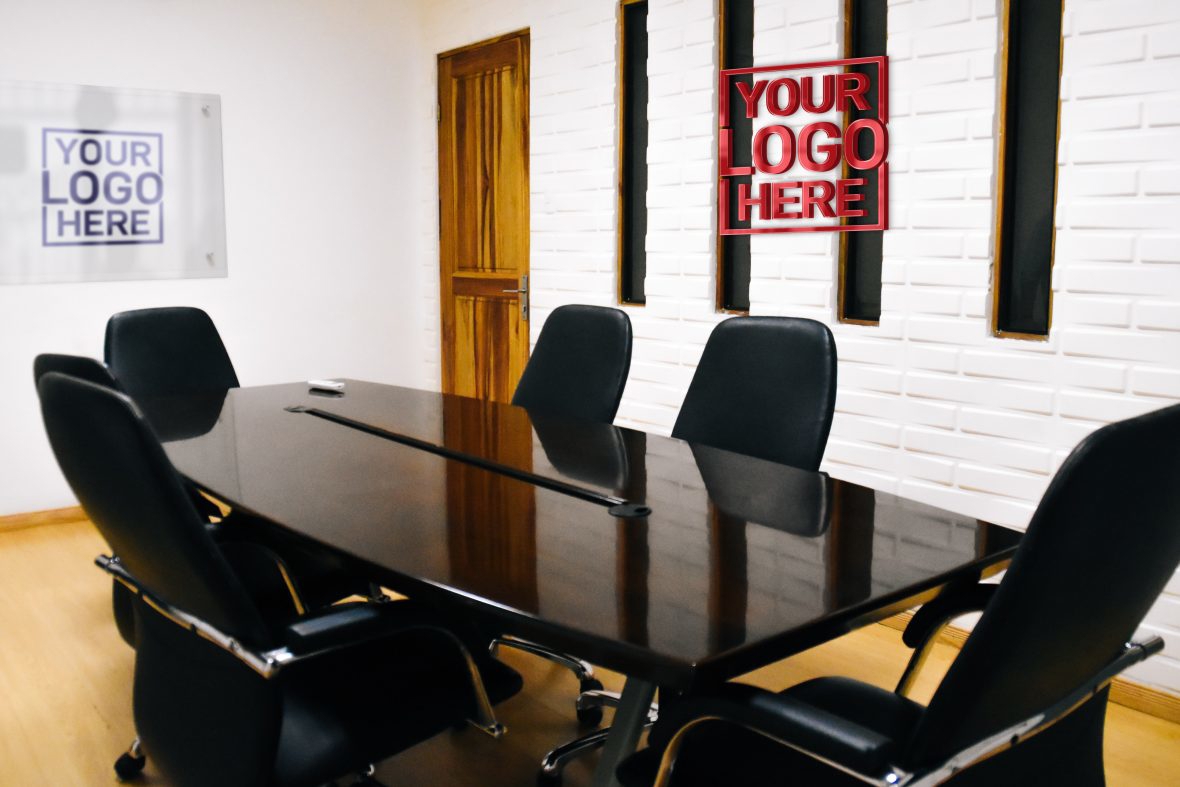 فایل موکاپ لوگوی اداری زیبا - Elegant Office Logo Mockup