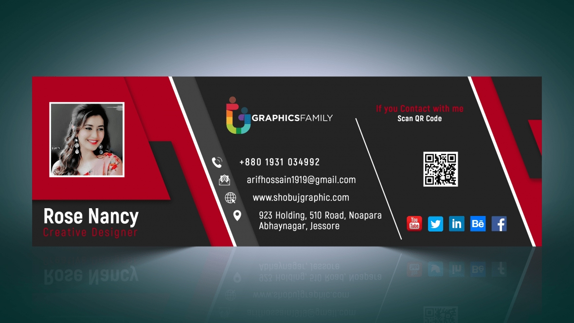 فایل طرح امضای ایمیل برای کسب و کار psd - E-mail Signature Design for Business psd