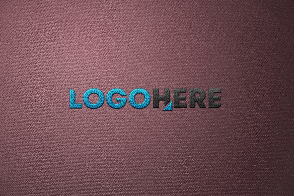 فایل موکاپ لوگو گلدوزی - Embroidery Logo Mockup
