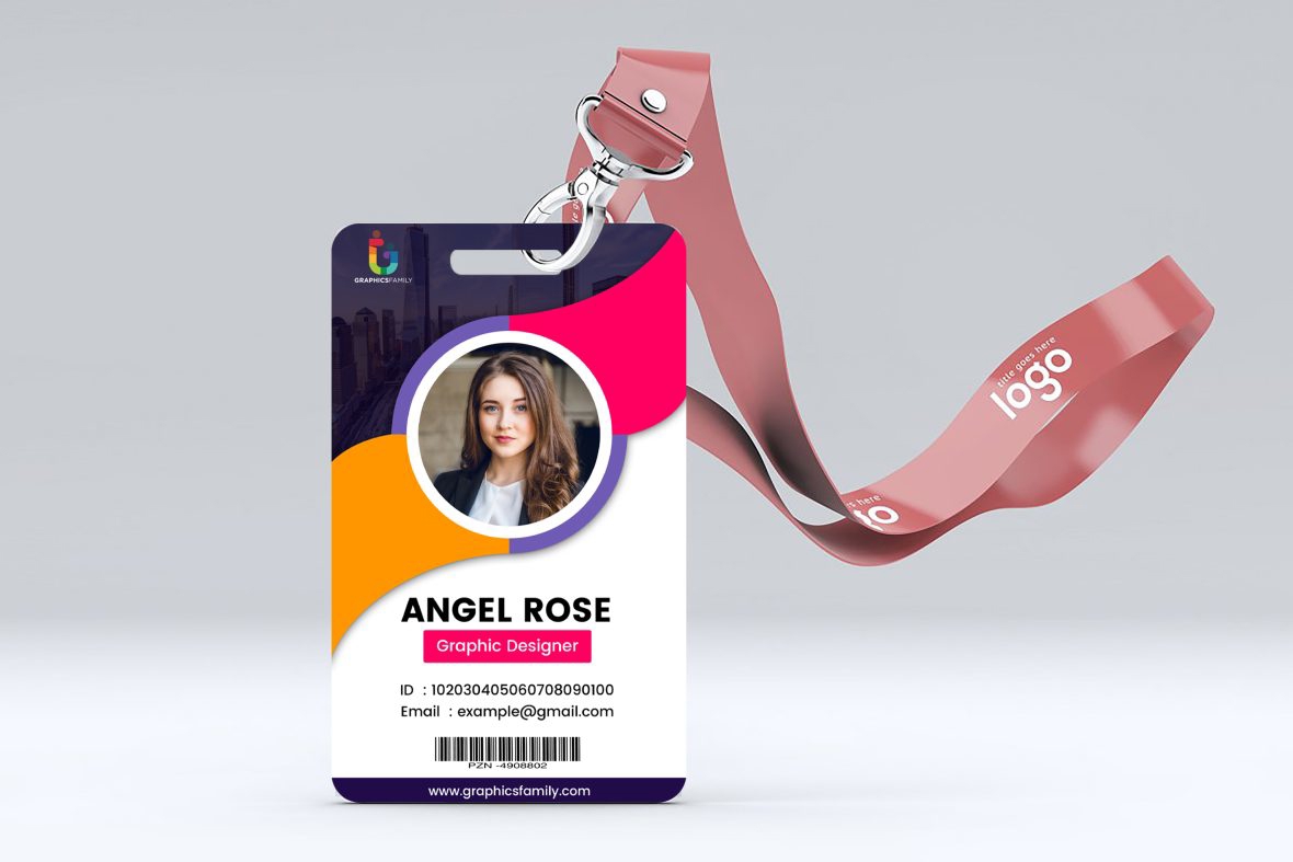 فایل طراحی کارت شناسایی نشان کارمند - Employee Badge Id Card Design