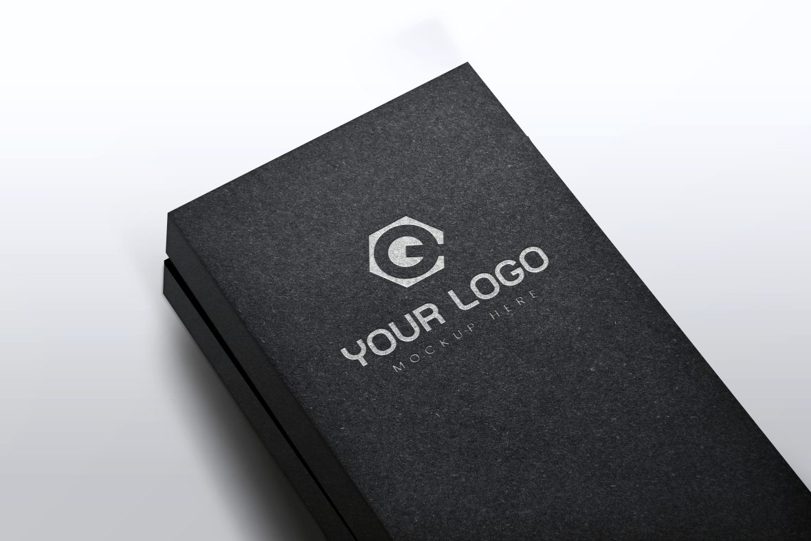 فایل موکاپ لوگو سه بعدی با جلوه برجسته عالی - Excellent Debossed Effect 3D Logo Mockup