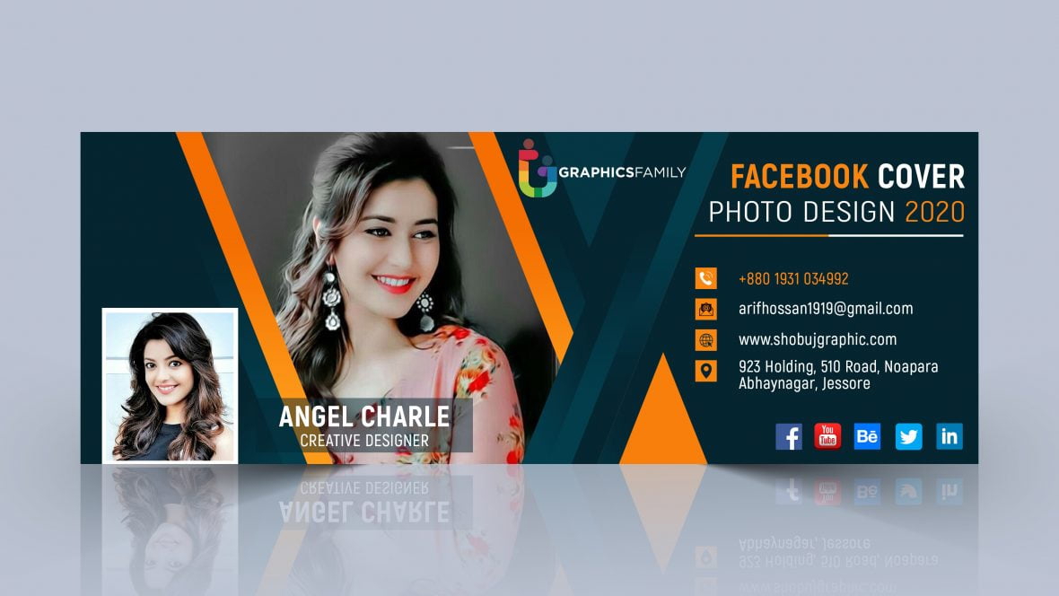 فایل قالب طراحی کاور فیسبوک psd - Facebook Cover Design Template psd