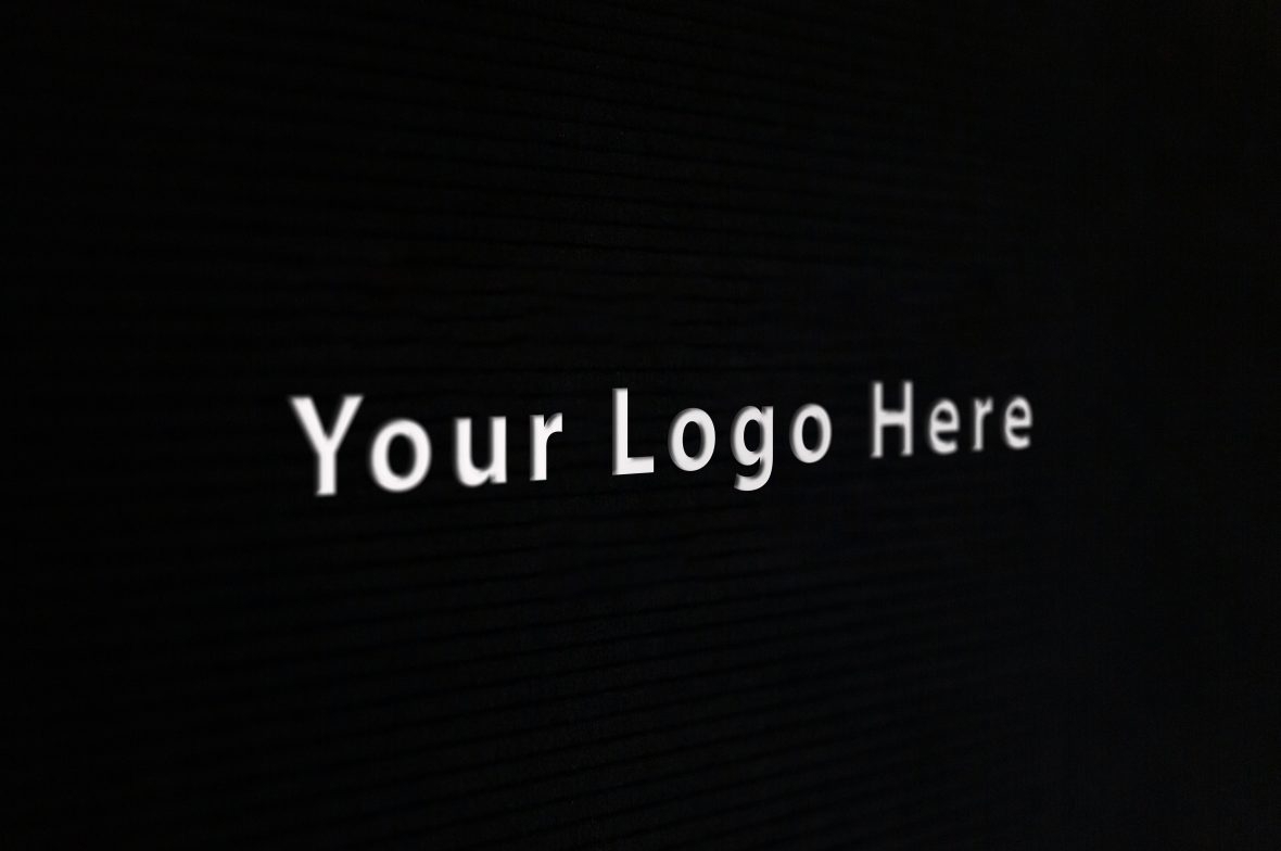 فایل موکاپ متن با نور دور - Far Lighted Text Mockup
