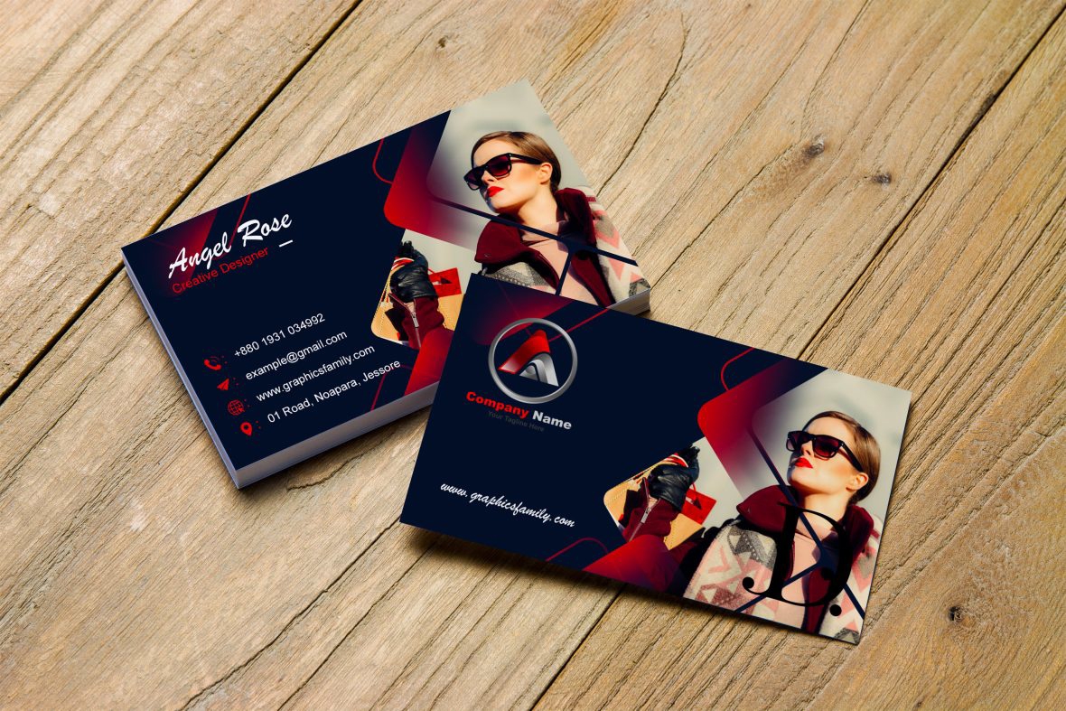 فایل قالب کارت ویزیت مد - Fashion Business Card Template