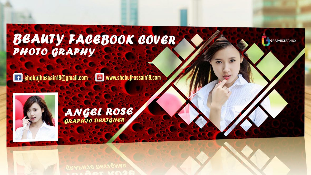 فایل الگوی کاور فیسبوک مدیر مد - Fashion Director Facebook Cover Template