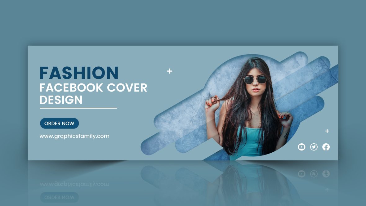 فایل طراحی کاور فیسبوک مدل لباس - Fashion Model Facebook Cover Design