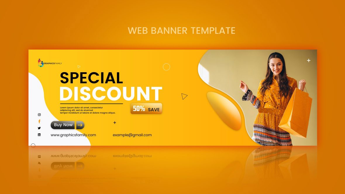 فایل طراحی بنر اینترنتی فروش مد و لباس - Fashion sale web banner design