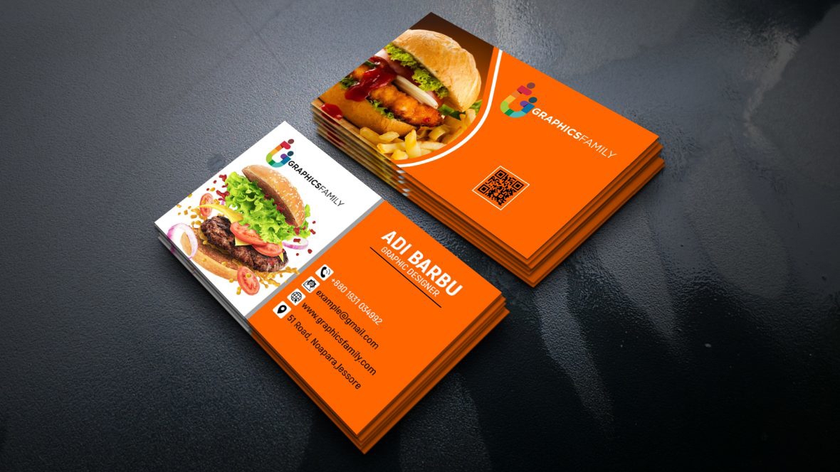 فایل طراحی کارت ویزیت شرکت مواد غذایی - Food Company Visiting Card Design